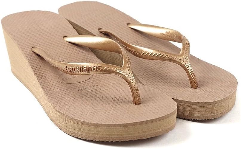 Amazon ハワイアナス レディース 厚底 ビーチサンダル ハイファッション 02 Rosegold Havaianas ハワイアナス ビーチサンダル