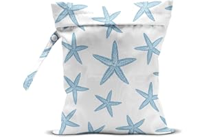 zcyxuuw Wet Bag, Wet Dry Bag, Wet Bag for Swimsuit Travel Beach Pool Dirty Yoga Gym Clothes Makeup Bag Beach Wedding Supplies Waterproof Reusable Shell Pearl Starfish Gifts