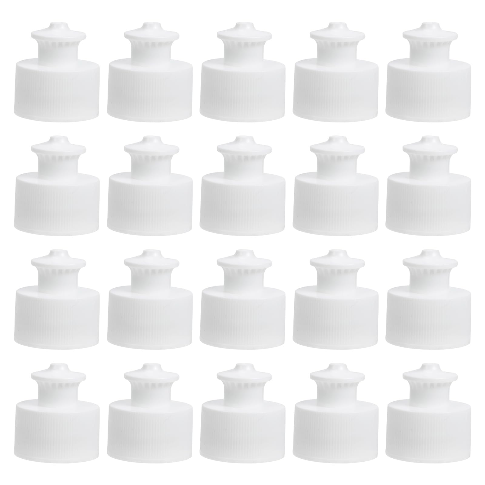 UPKOCH Household Water Bottle Caps Replacement 28Mm Push Pull Sports Bottle Lids Leak-Proof Sealing Covers for Outdoor Camping Hydration 20 Pieces