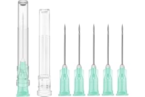 HABEUNIVER 21 Gauge Dispensing Needle 1 Inch - Industrial Science Lab Experiments Injection Syringe Accessorie(individually packaged, 100Pack/Box)