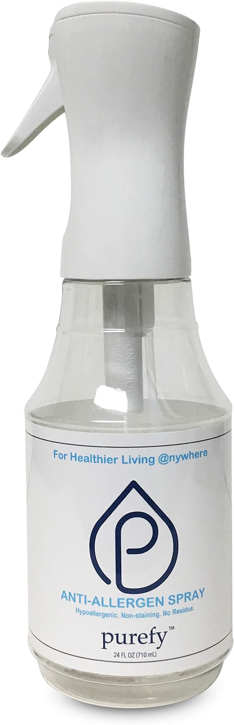 PUREFY Anti-Allergen Spray (24oz), Hypoallergenic. Eliminate allergens. Odor eliminators. Unscented. No residue. Asthma and Allergy Safe for babies and pets. Allergen Reducer Spray for Healtheir Life.
