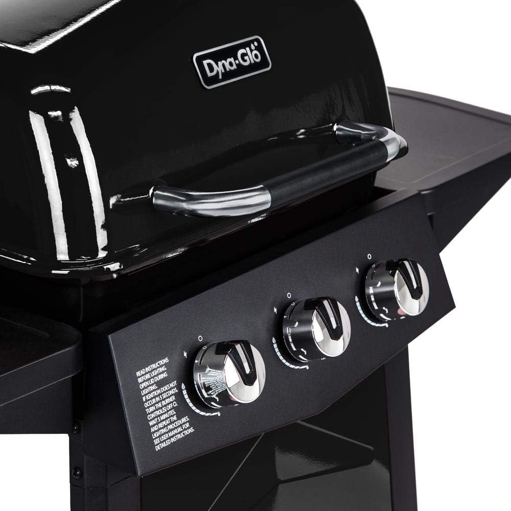 Review DynaGlo DGC310CNPD 3Burner Open Cart Propane Gas Grill In