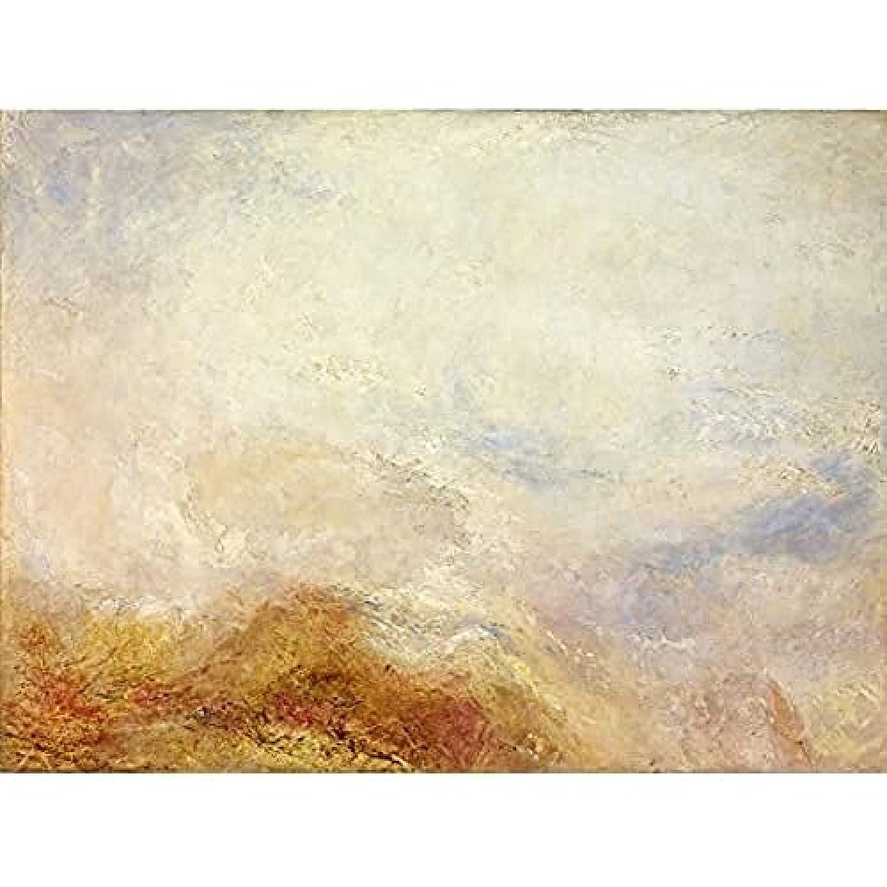 Jmw Turner A Mountain Scene Val Daosta Art Print Canvas Premium Wall Decor Poster Mural