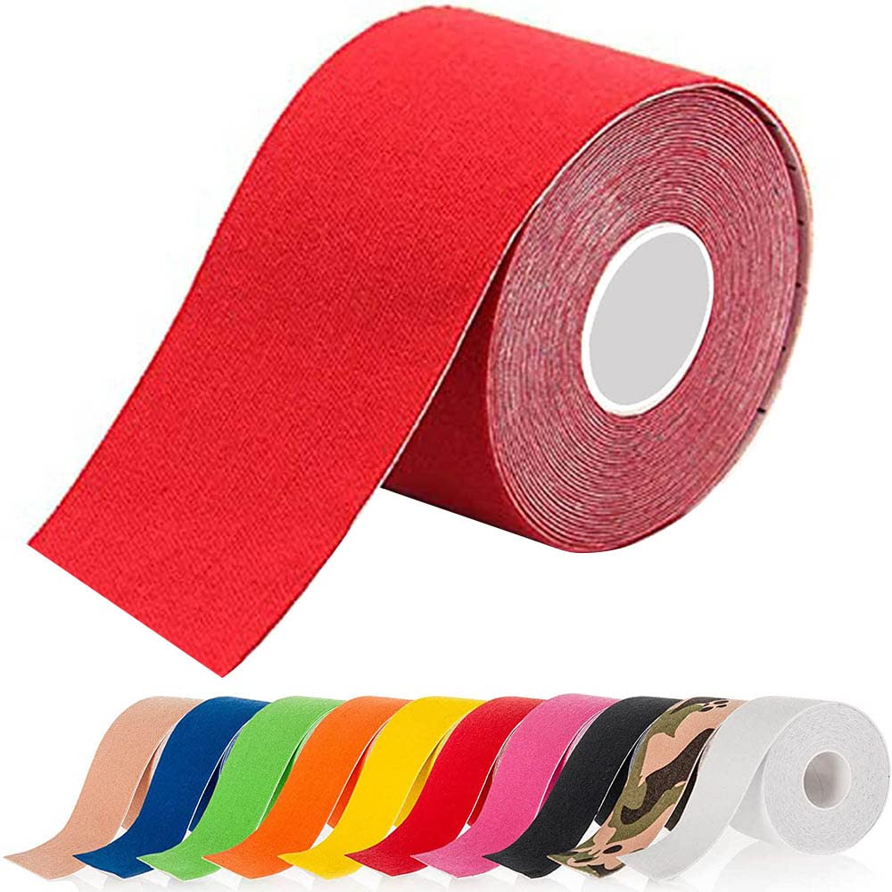 ATETEO Kinesiology Tape | Sports Tape 5m x (2.5/3.8/5/7.5) cm Roll of Elastic Muscle Support Tape for Exercise &Injury Recovery