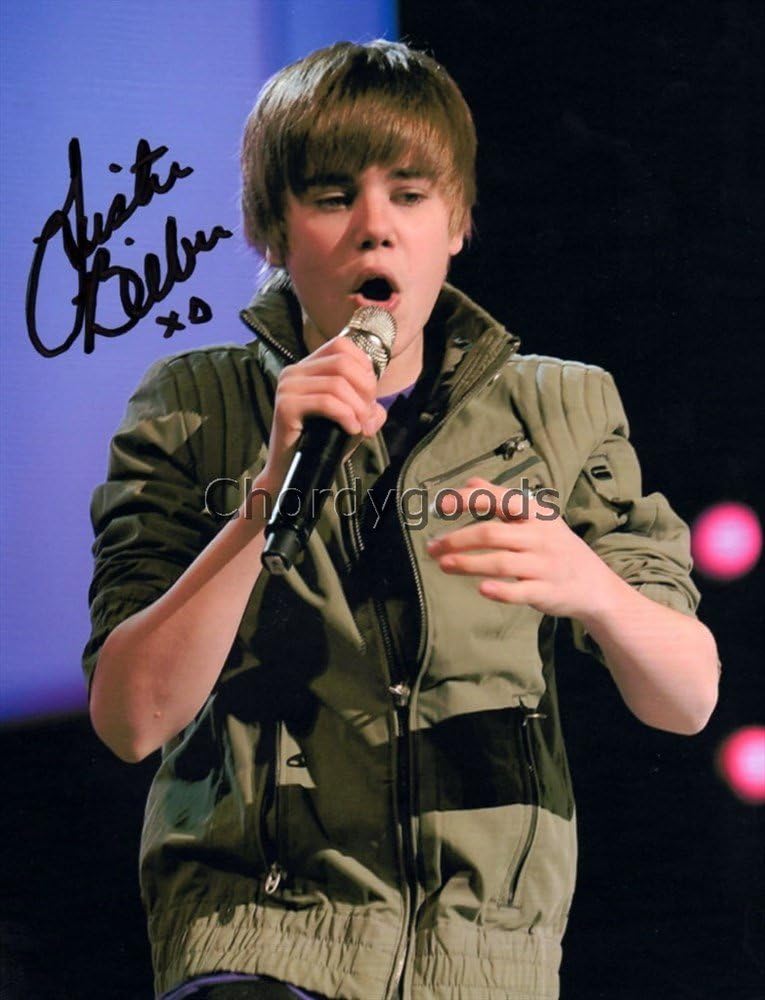 Justin Bieber Sexy Photo Autograph photo Signed Autogramm Reprint 45