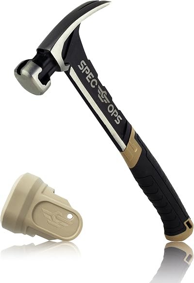Spec Ops SPEC-M20SF-S 20 oz Nailing Hammer Rip Claw Smooth Face