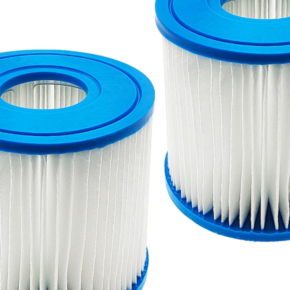 Benfosh 2 Pack Filter Cartridges for POOLPURE Summer Escapes Filter Type D,for Summer Waves P57100102,SFS-350 RP-350,P57000104,Swimming Pool Pump Replacement Cartridge
