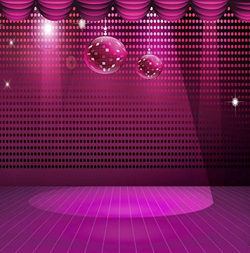 Purple Dj Polka Dot Light Curtain Led Stage Disco Party Amazon Co