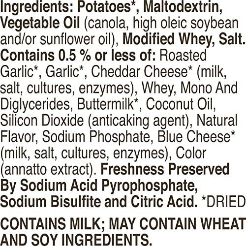 Betty Crocker Roasted Garlic and Cheddar Mashed Potatoes, 4 oz (Pack of