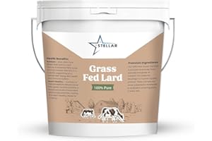 STELLAR CHEMICAL CORP Stellar - 100% Pure Grass Fed Lard - Food Grade - 10 LBS