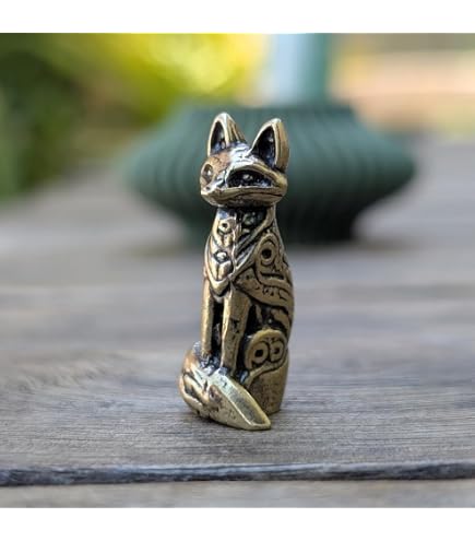 Amazon.com: Wood-Carved Fox Totem Figurine - Detailed Nature