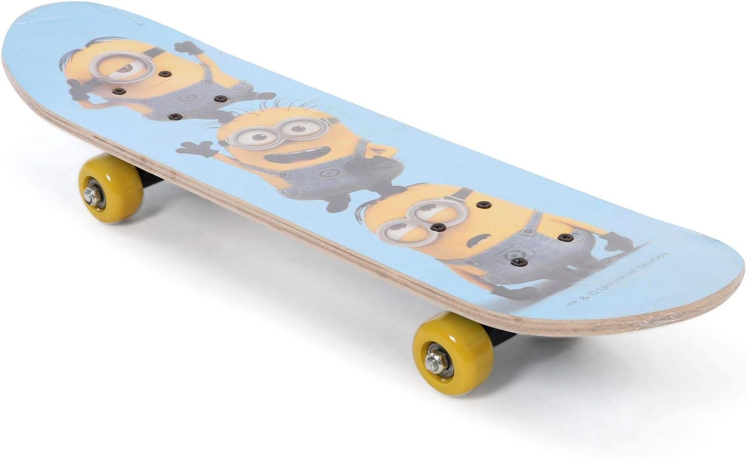 My Baby Excels Printed Minion Trio Skateboard for Kids, 5 Years onward (Multicolour)