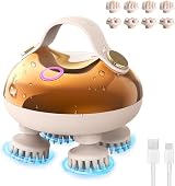 arboleaf Electric Scalp Massager Waterproof 8 Silicone Heads USB Rechargeable