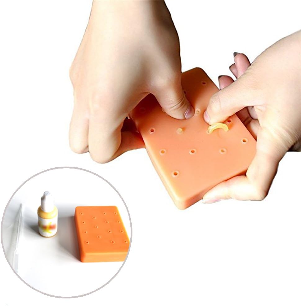 Mayzo Peach Pimple Popping Funny Toy, Squeeze Acne Stress Reliever Toys,Silicone Gag & Practical Jokes Toys,Popper Remover Stop Picking Your Face.