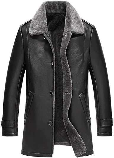 leather wool jacket mens