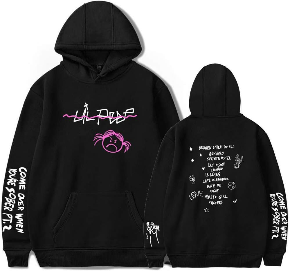 Unisex Rapper Lil Peep Hoodie Sweatshirt Hip Hop Streetwear Teenager Boys Girls Sport Hooded Pullover Jumper
