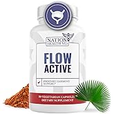 NATION HEALTH MD Flow Active - Prostate Health Supplements for Men - Bladder & Prostate Support Vitamins - with Saw Palmetto, Selenium, Stinging Nettle, Pygeum & Pine Bark Extract - 30 Capsules