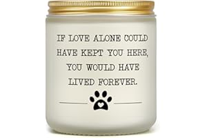 CINGUE Pet Memorial Gifts for Loss of Dog Cat, Sympathy Gift for Pets Loss, Dog Bereavement Gift, Cat Memorial Candle, Remembrance Gift in Memory of Dog, Passing Away Condolence Present for Friends Pet Owner