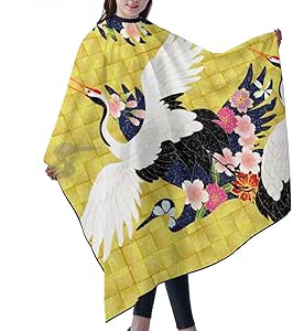 Amazon.com: Carwayii Crane Embroidery Professional Haircut Apron