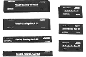 GOWENIC Sanding Block Set of 7, Flexible EVA Foam Wet or Dry Autobody Sanding Blocks Kit for Automotive Refinishing, Woodwork