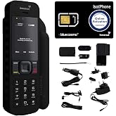 BlueCosmo Inmarsat IsatPhone 2.1 Satellite Phone Kit (SIM Included), unlocked - Global Coverage - Voice, SMS, GPS Tracking, Emergency SOS - Prepaid and Monthly Service Plan Options