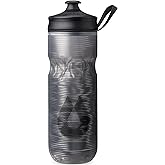 HydraPak | Polar Bottle - Polar Sport Insulated Water Bottle - BPA-Free, Sport & Bike Squeeze Bottle with Handle (Pulse Black, 600ml / 20oz)