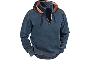 HUCHPI Mens Corduroy Sweatshirts Casual Lapel Collar Shirts Mock Neck Button Polo Pullover Waffle Sweater