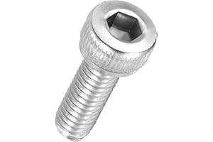Kozelo 100pcs Socket Head Cap Screws - [M4-0.7 x 10mm] 304 Stainless Steel Allen Socket Drive for Electrical Motor 3D Printing Fan Engine Replacement Use, Silver