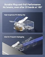 VCE RJ45 Pass Through Connectors Cat6 25 Pack Gold Plated UL Listed Ethernet view 5