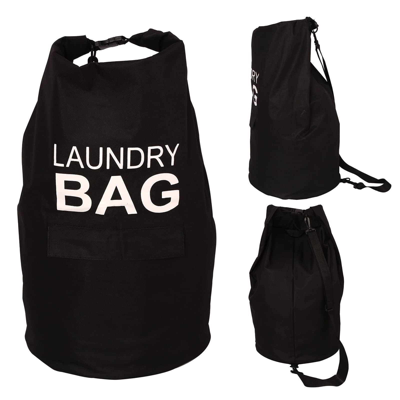 Kimmama 70L Waterproof Laundry Bag Backpack,Heavy Duty Laundry Bag with Strap,Dirty Clothes Organizer for Travel,Camping,College Dorm,Laundromat,Apartment