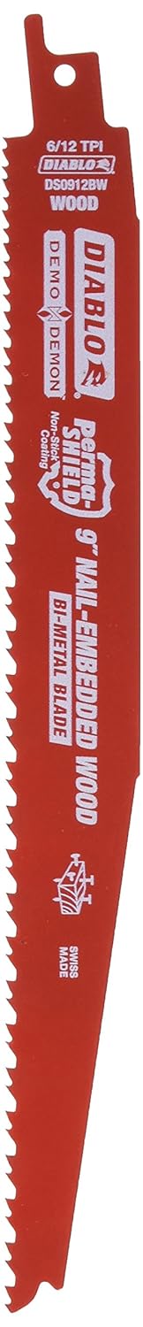 Freud DS0912BW5 9-Inch x 6-12T Demo Demon Diablo Reciprocating Blade, 5-Pack