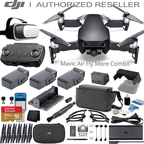 DJI Mavic Air Fly More Combo in Onyx Black with eDigitalUSA Kit