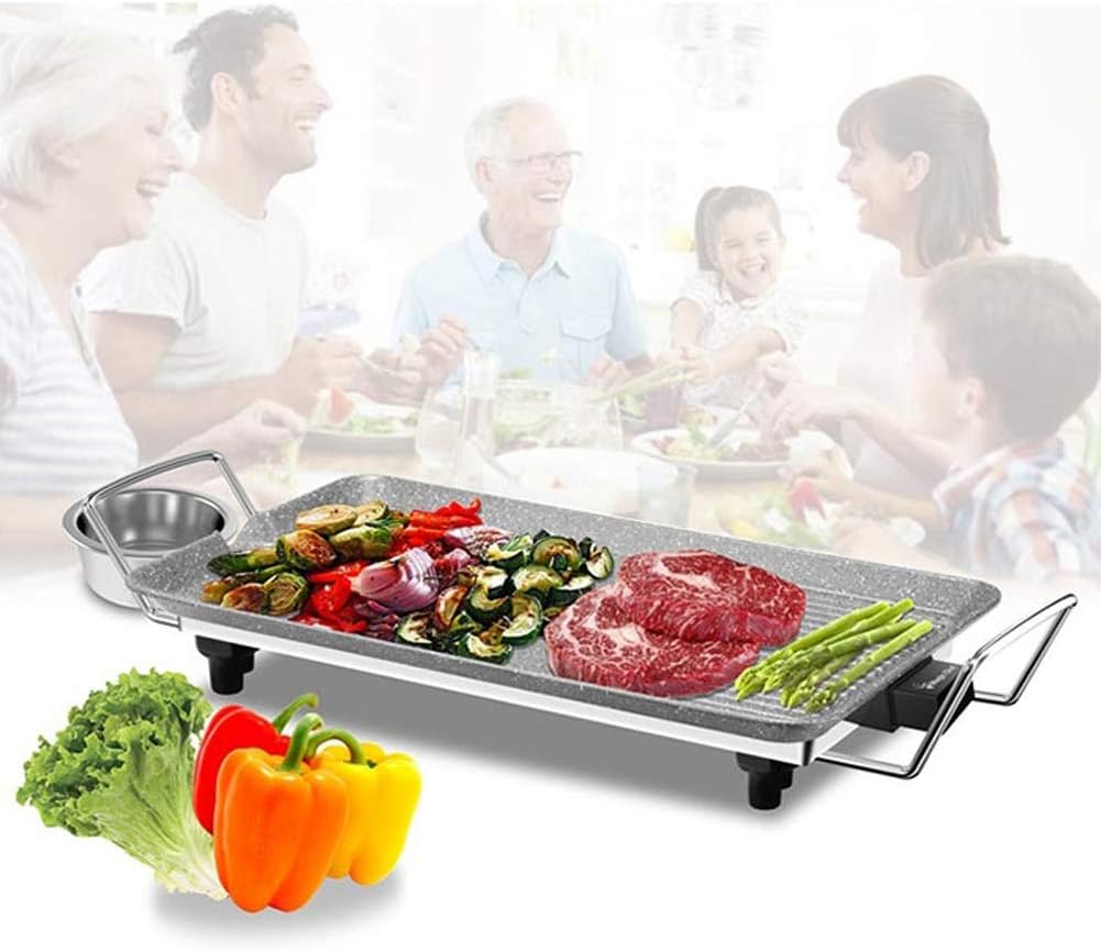 review Magic Chef Korean BBQ Electric Portable Ceramic Coating Grill 48cm BBQ Party Full-Set MEG-XH48G for Outdoor Camping 220V