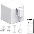 Smart Switch Button Pusher: Switch Bot Button Pusher, Tuya App or Timer Control, No Wiring, Add a Hub Compatible with Alexa/Google Home, Smart Bluetooth Fingerbot for Any Buttons and Switches (White)