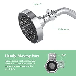 APLusee Shower Flow Control Valve, Brass Adjustable