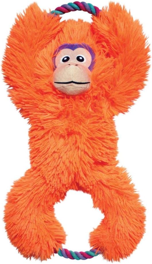 KONG Tuggz Monkey XL Dog Toy Multicolour with Rope Ends 23 x 11 x 42 cm