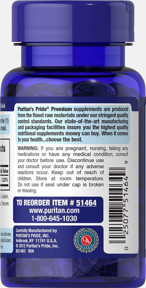 Puritans Pride Biotin 10000 Mcg Softgels, 100 Count: Health & Personal Care