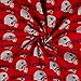 NFL Cotton Broadcloth New England Patriots Red/Navy, Fabric by the Yard