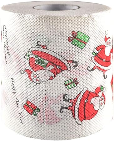 Amazon Co Jp Toyvian 3ピース クリエイティブサンタクロースティッシュ トイレットペーパーロール クリスマスロールペーパー バスルーム用 おもちゃ