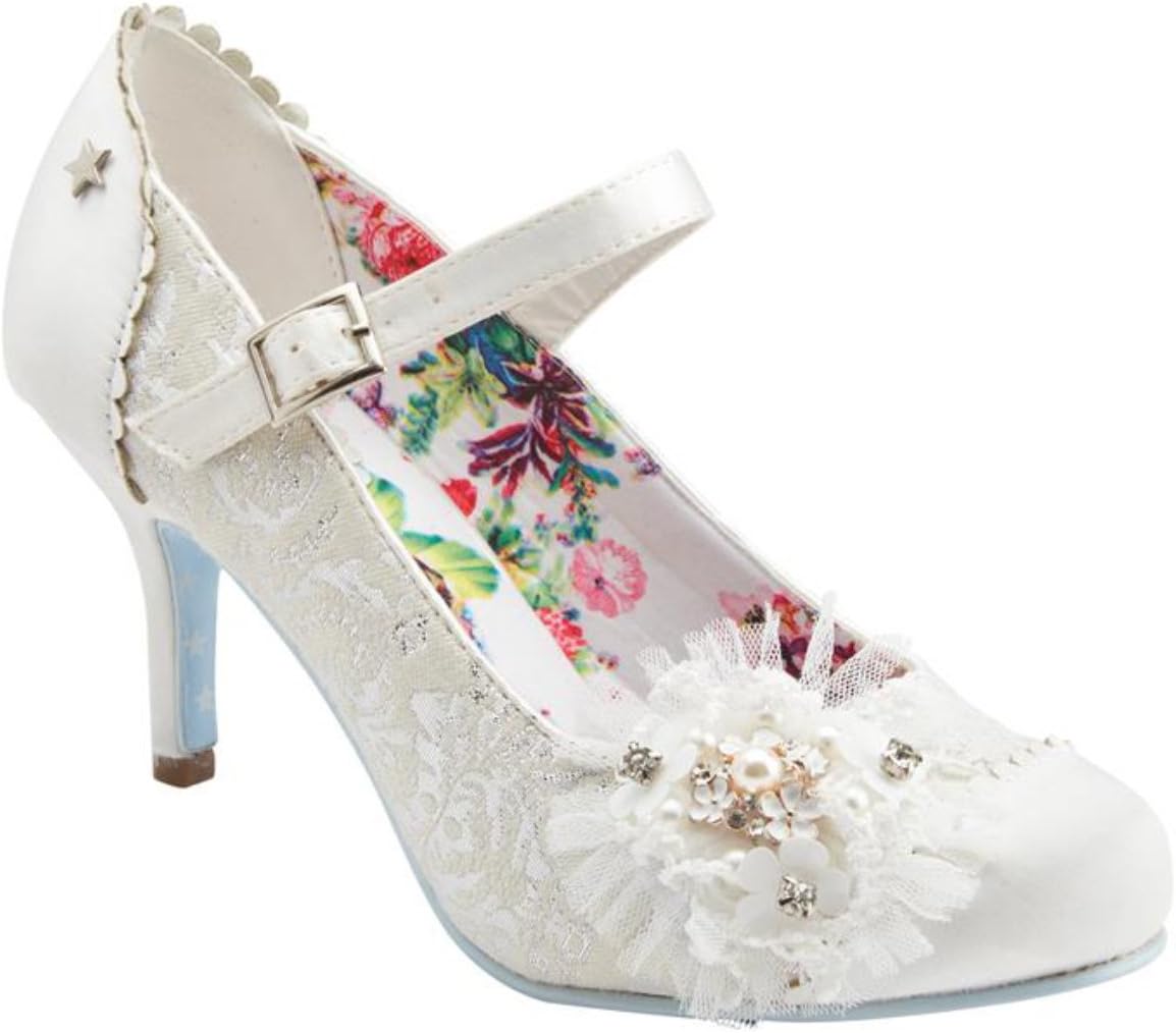 Joe Browns Hitched Vintage Ivory Lace Bridal Shoes
