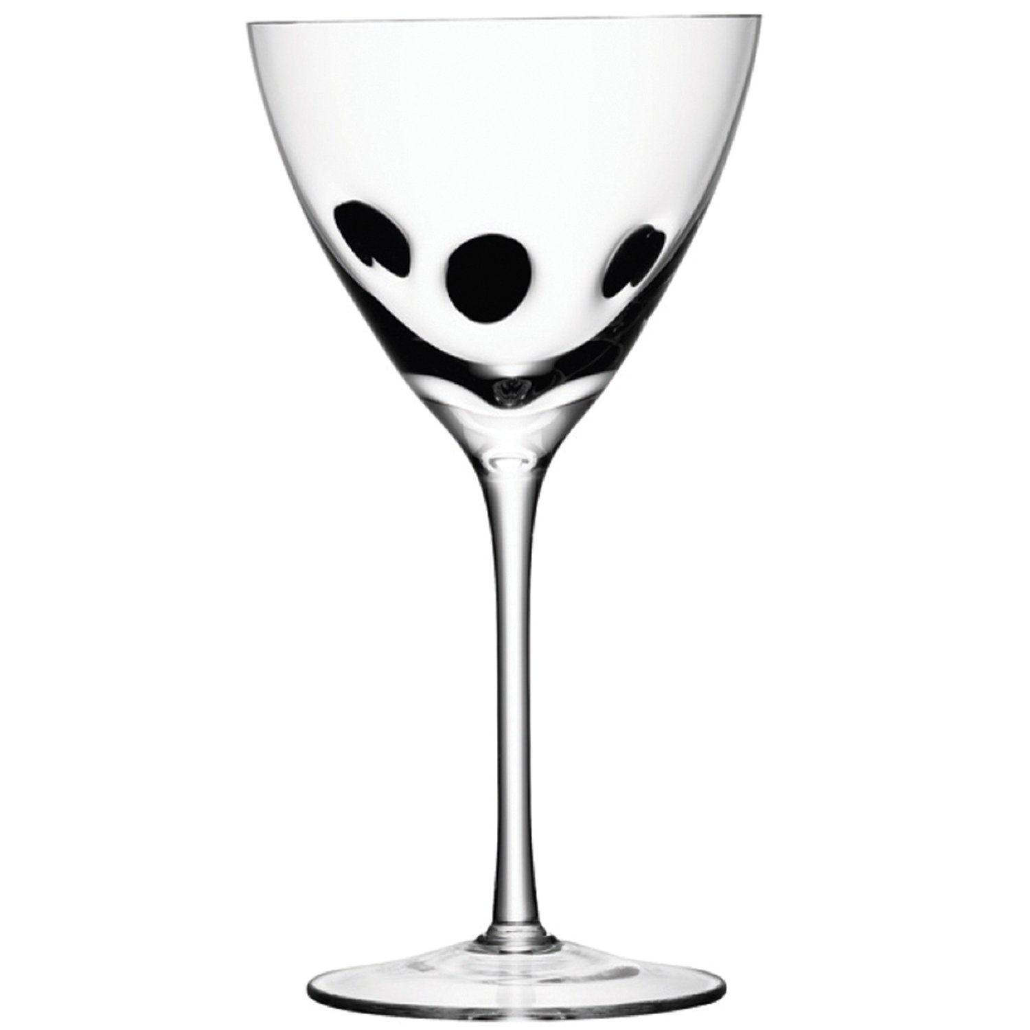 LSA Jazz Wine Glass Goblet Set of 4 Assorted Black Home, Furniture