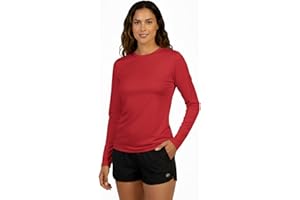 INGEAR Women's Long Sleeve Sun Protection Swim Shirt UV Womens Sun Shirts Rash Guard