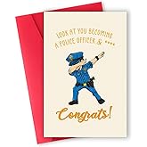 ATTLVV Police Officer Gifts,Police Academy Graduation Card,8x5.3 Inches,Quick-Dry,Eco-Friendly