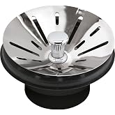 Elkay LKDS99 3-1/2" Polished Stainless Steel Disposal Stopper/Strainer for InSinkErator Disposal, Chrome , Silver