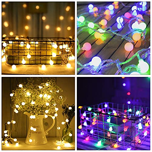 Cadena de Luces, 50 LED Guirnaldas de Luces USB, Guirnaldas Multicolor Led Luces, Luces de Cadena Impermeable con Temporizador y Control Remoto para Interior, Exterior, Fiesta, Jardín, Boda, Navidad