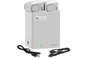 LYONGTECH Two-Way Battery Charger Hub with Storage Charge for DJI Mini 5 4 Pro,Mini 3 Series,Check Battery Level,Charging Dual Batteries in Sequence,Drone Accessories