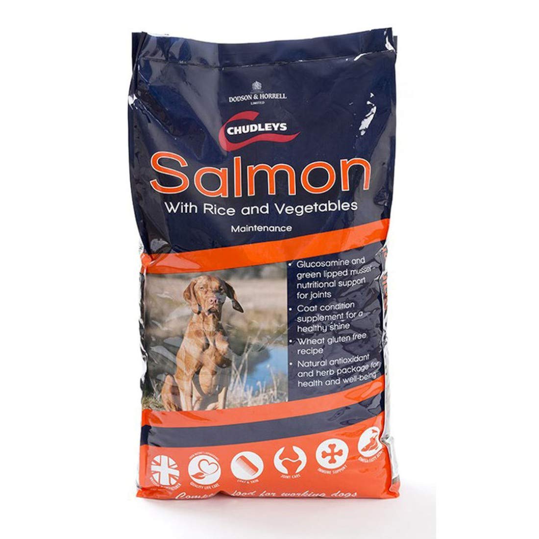 Chudleys Salmon Hypoallergenic Dog Food with Rice, Vegetables and Joint Support, 14 kg