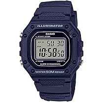 Relógio de Pulso Masculino Casio Digital Azul Standard W218H2AVDF