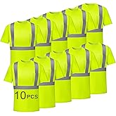 SG-safelife High Visibility Safety Shirts for Men Hi Vis Reflective Construction Work Shirts with Front Pocket