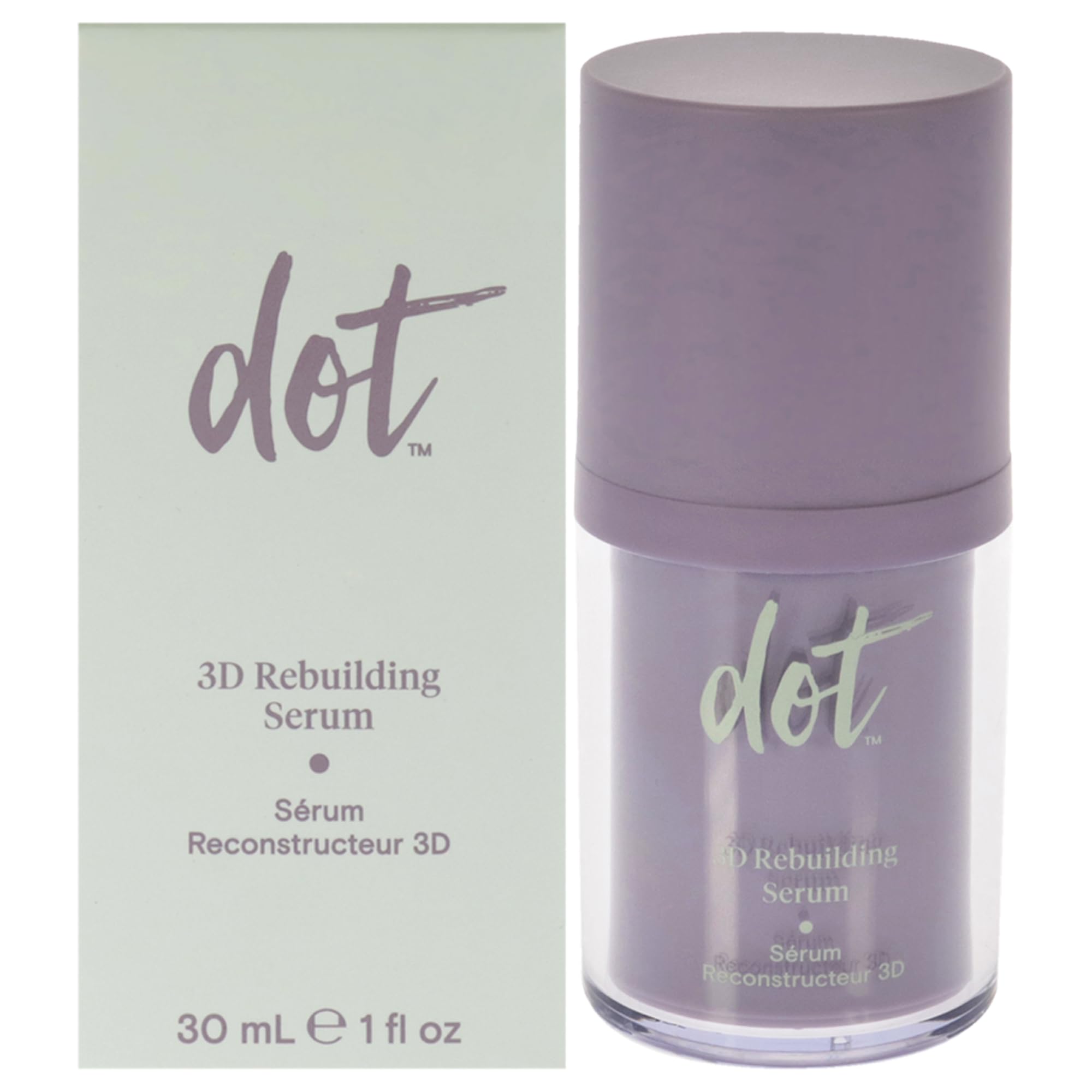 dot 3D Rebuilding Serum – With Feminage & Anti-Aging Effect For Moisturizing & Brightening Skin – Minimize Fine Lines & Wrinkles - Daily Face Serum – For All Skin Types – Menopause Skincare - 1 oz